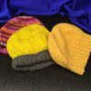 Bonnet laine bébé jaune et gris – Image 7
