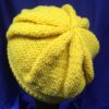 Bonnet enfant jaune plissé – Image 4