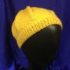 Bonnet enfant jaune plissé – Image 2