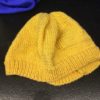 Bonnet enfant jaune plissé – Image 3