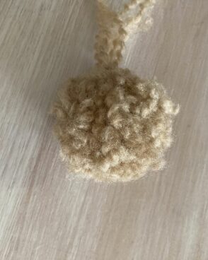 Pompon en laine – beige
