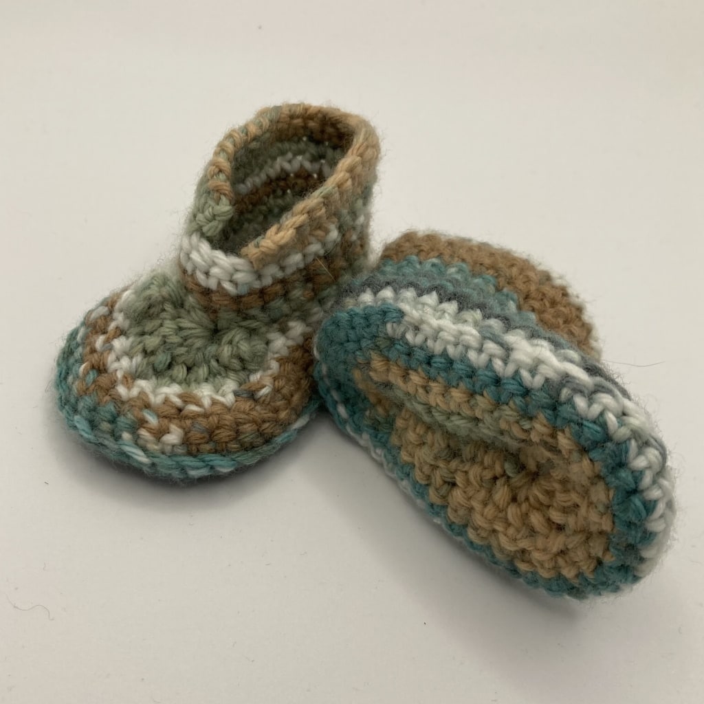 Chaussons en laine multicolore - Taille naissance – Image 3