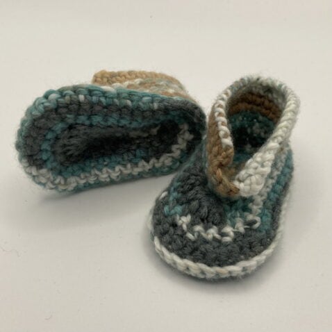 Chaussons en laine multicolore - Taille naissance – Image 2